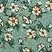 green floral print