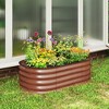 Outsunny Galvanized Raised Garden Bed Kit, Metal Planter Box with Safety Edging - 2 of 4