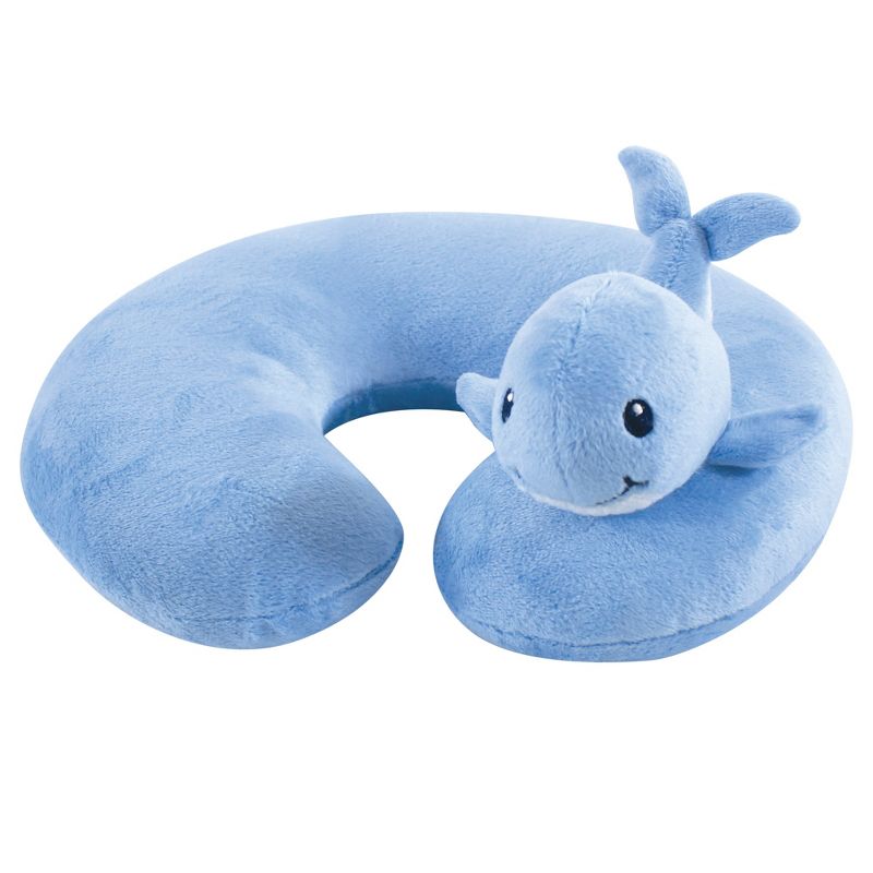 Hudson Baby Infant and Toddler Boy Neck Pillow, Whale, One Size, 1 of 3