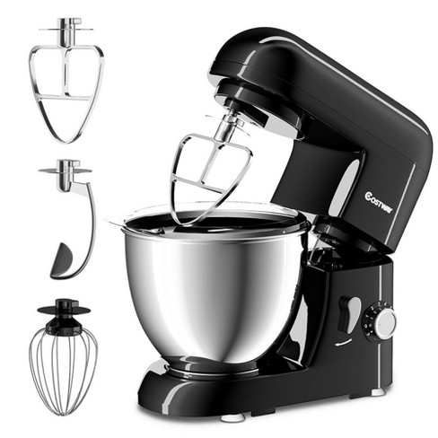 Electric Food Stand Mixer 6 Speed 4.3Qt 550W Tilt-Head Stainless Steel Bowl New 