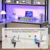 Aheaplus L Shaped Desk with Power Outlet & LED Strip - 3 of 4