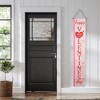 Northlight Set of 2 Pink "Welcome" and "Happy Valentine's Day" Outdoor Door Banners 71" - 3 of 4
