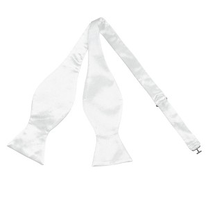 Allegra K Men's Solid Color Self-tied Formal Wedding Party Tuxedo Adjustable Bow Ties - 1 of 4