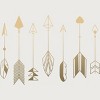 Junior's Design By Humans Be Brave Little Arrow (gold) By staceyroman T-Shirt - 2 of 3