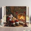 Lomsoe Christmas Santa with Animals Story Print Flannel Blanket - All Seasons Soft and Warm Perfect for Living Room Decor, Sofa, Bed, Travel - 2 of 4