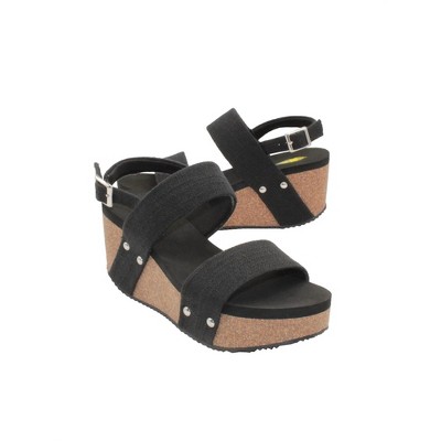 Women's Wo's Summerlove Linen Strap Wedge Sandal - VOLATILE