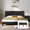GDFStudio Eureka Modern Farmhouse Wall Mounted Fluted Wood Headboard with Wingback Design - 2 of 4