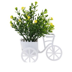 Unique Bargains Artificial Plants Tricycle Frosted Baby's Breath Plastic 5.31"x2.68"x7.48" 1 Pc - 1 of 4