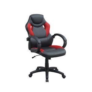 Simple Relax Adjustable Height Executive Office Chair in Black and Red - 1 of 4