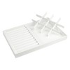 Unique Bargains Stackable PU Leather White Jewelry Organizer Trays with Removable Dividers Set of 2 - 4 of 4