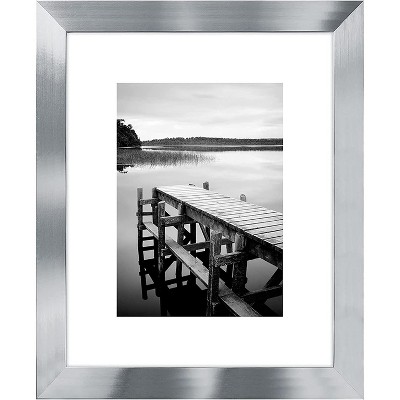 Americanflat Picture Frame with polished glass - Easel Stand & Horizontal and Vertical Formats - Available in a variety of Sizes and Colors
