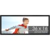 PosterPalooza | Panoramic Decor Black Picture Frame - UV Acrylic, Foam Board Backing, Hanging Hardware - 2 of 4