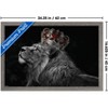 Trends International Reinders: Animals - Lion Crown Framed Wall Poster Prints Barnwood Framed Version 14.725" x 22.375" - 3 of 4