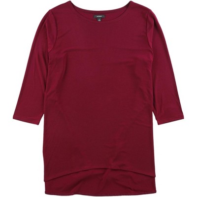 Alfani Womens Solid Pullover Blouse