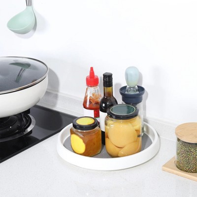 LunaLulinlk 4 Pack 10 inch Non-Skid Lazy Susan Turntable,for Kitchen Cabinets, Pantry Organization, Kitchen Storage, Refrigerator, Countertop