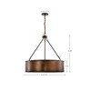 Nuvo Lighting Kettle 5 - Light Pendant in  Weathered Brass - 3 of 4