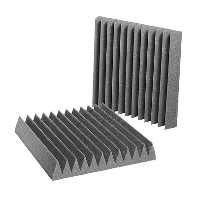 Auralex 4" Studiofoam Wedge 2'x2'x4" Panels (6 Pack) Charcoal 4" : Target