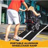 2-8Ft Non-Slip Folding Wheelchair Ramp, Portable Threshold Ramp for Home Use, Scooter Access for Car, Doorways, Curbs, and Stairs(Using height 2-24") - 2 of 4