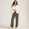 Lands' End Women's Sport Knit High Rise Pull On Relaxed Straight Leg Pants - 4 of 4