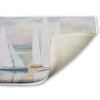 Stupell Industries Pastel Calm Sailboats Printed Plush Bath Mat And Bath Rug, Design By Amber Sterling, 18"X30" - 2 of 4