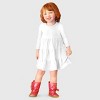 City Threads Girls Soft Jersey Cotton Long Sleeve Tiered Dress - USA-Made Comfortable & Stylish Kids/Toddlers Clothing - 3 of 4
