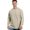 U.S. Apparel Men's & Women's Relaxed Fit Crew Neck Garment Dyed Sweatshirt | Almond - 2 of 4