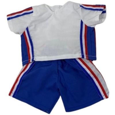 Doll Clothes Superstore Blue Sport Short Set fits 18 Inch Girl Dolls