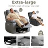 360° Swivel Recliner Chair with Heat & Massage, Oversized Rocking Chair for Adults, Manual Recliner w/Cup Holder, for Living Room Bedroom Nursery - 3 of 4