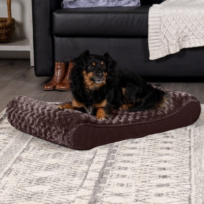 Medium Chocolate Orthopedic Foam Outdoor Pet Bed