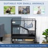 Small Animal Cage with Wheels, Pet Playpen for Rat, Syrian Hamster, Kitten, Ferrets, Chinchillas with Bottom Storage Shelf, Removable Tray, Ramp - 4 of 4