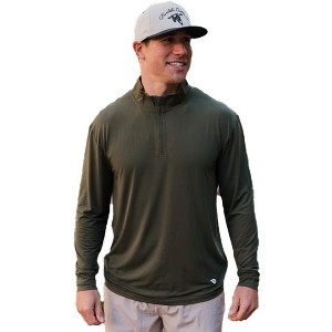Burlebo Men's Long Sleeve Performance Quarter Zip Sweatshirt - 1 of 2