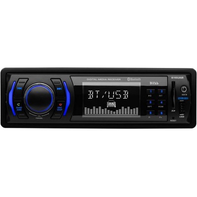 BOSS Audio Systems 616UAB Single Din USB/SD AUX Bluetooth Multimedia Radio Car Stereo Receiver with USB, AUX Input, and AM/FM Radio Receiver