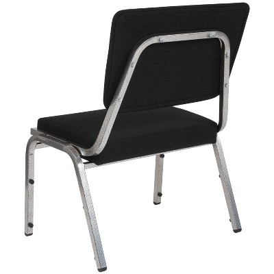 Hercules 1000 lb. Rated Black Fabric Stackable Reception Chair