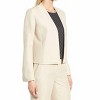 Women's Crop Open Front Linen Blend Jacket - Classiques Entie - 2 of 3