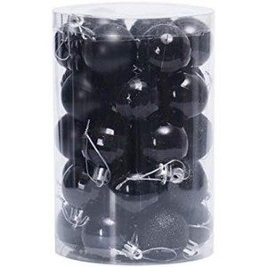 34 PCS Christmas Ornaments Set,Christmas Decorations 1.57 Inch Plastic Ball Decor for Xmas Tree - 1 of 2