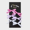 Girls' 6pk Satin Ribbon Bow Bobby Pin Set - art class™ Pink/Cream: Fashion Hair Accessories, All Hair Types - 2 of 3