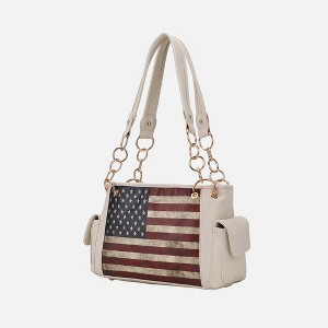 MKF Collection Alaina Vegan Leather Women’s Flag Shoulder Bag by Mia K - 1 of 4
