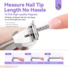 Saviland Nail Clippers with Magnets: White Nail Clipper for Nails Cutter with Sizer Magnets 15PCS  (White) (White) - 4 of 4