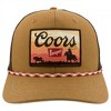 Adult Coors Banquet Rodeo Sunset Woven Patch Canvas Rope Hat - 2 of 4