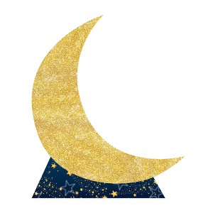 Beistle Starry Night Crescent Moon Stand-Up, 7' 8.75" x 6' 5.25", (4/Box) Multicolored - 1 of 4