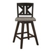 NicBex Dining Chairs Set of 2 Counter Height Chairs Black X-Back 360-degree Swivel Chair for Kitchen, Home Bar - 3 of 4