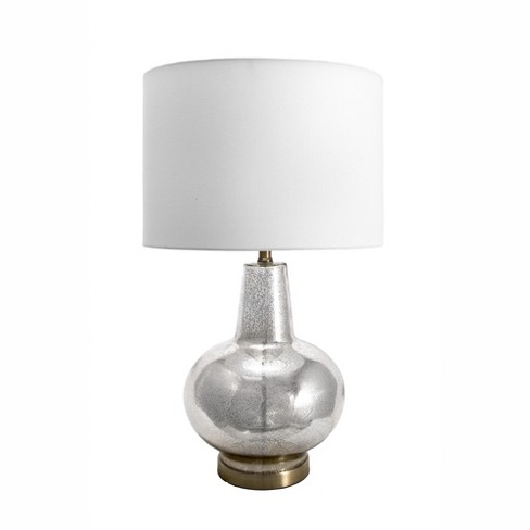 Nuloom Tustin Glass 28 Table Lamp, Genie 28 5 In Mercury Silver Glass Table Lamp