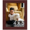 PosterPalooza | Photo Size Minimalist Brown Picture Frame - UV Acrylic, Foam Board Backing, Hanging Hardware - 2 of 4