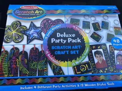 Melissa & Doug Scratch Art Deluxe Party Pack Craft Set