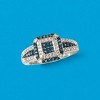 Ross-Simons 0.49 ct. t.w. Blue and White Diamond Ring in Sterling Silver - 4 of 4