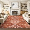 Area Rug Machine Washable Rug Geometric Vintage Non Slip Non Shedding Rugs Low Pile Distressed Throw Carpet for Living Room Bedroom - 2 of 4