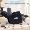 Mjkone Large Size Velvet Power Lift Recliners Chair With Lumbar Heating And 8-Point Vibration Massage,Armchair For Elderly - 2 of 4