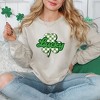 Simply Sage Market Women's Graphic Sweatshirt Lucky Cursive Shamrock - 2 of 3