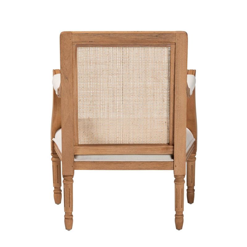 bali &#38; pari Garridan Fabric and Wood Accent Chair, 5 of 10