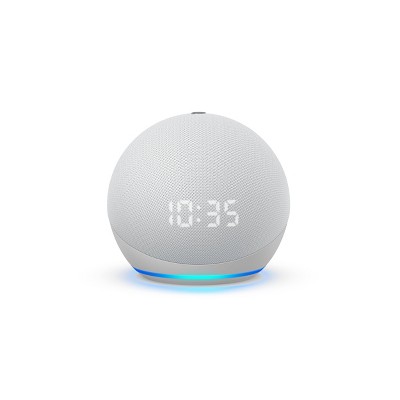 Amazon Echo Dot (4th Gen) - Smart Speaker with Clock and Alexa - Glacier White
